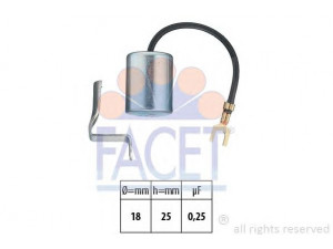 FACET 0.0617 kondensatorius, uždegimas 
 Kibirkšties / kaitinamasis uždegimas -> Degimo skirstytuvas/dalys
116 55 05 011 01/09, 60730444, 60749285