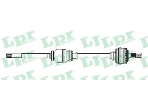 LPR DS52412 kardaninis velenas 
 Ratų pavara -> Kardaninis velenas
7711135302, 8200139377, 8200387377