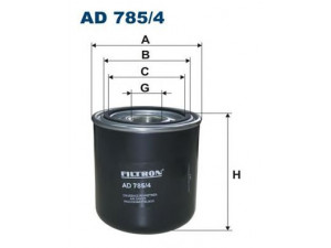 FILTRON AD785/4 oro džiovintuvas, suspausto oro sistema
1506635, 1527757, 1782420, 1872122