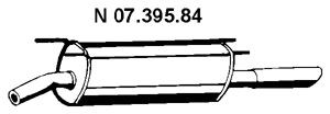 EBERSPÄCHER 07.395.84 galinis duslintuvas 
 Išmetimo sistema -> Duslintuvas
58 52 370, 58 52 844, 58 52 930