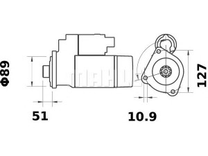 MAHLE ORIGINAL MS 73 starteris
0118 3039, 0118 3697