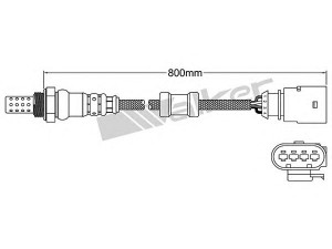 WALKER PRODUCTS 250-24672 lambda jutiklis 
 Elektros įranga -> Jutikliai
06K906262D, 079 906 265 A, 1K0998262S