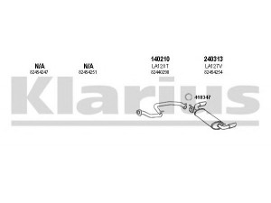 KLARIUS 510051E išmetimo sistema 
 Išmetimo sistema -> Išmetimo sistema, visa