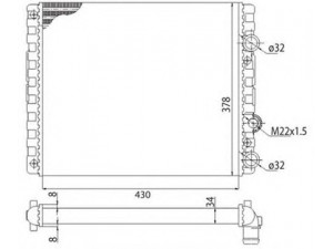 MAGNETI MARELLI 350213778003 radiatorius, variklio aušinimas 
 Aušinimo sistema -> Radiatorius/alyvos aušintuvas -> Radiatorius/dalys
6N0121253K, 6N0121253K