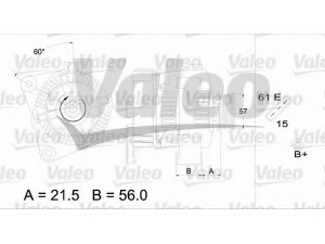 VALEO 436607 kintamosios srovės generatorius 
 Elektros įranga -> Kint. sr. generatorius/dalys -> Kintamosios srovės generatorius
12 31 2 245 576, 12 31 2 245 654