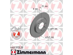ZIMMERMANN 440.3113.20 stabdžių diskas 
 Stabdžių sistema -> Diskinis stabdys -> Stabdžių diskas
4246.G3, 4246.G6, 4249.F5, 95 661 749