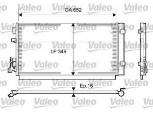 VALEO 814094 kondensatorius, oro kondicionierius 
 Oro kondicionavimas -> Kondensatorius
921100001R