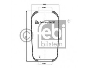 FEBI BILSTEIN 20786 dėklas, pneumatinė pakaba 
 Pakaba -> Pneumatinė pakaba
81.43601.0053