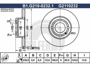 GALFER B1.G210-0232.1 stabdžių diskas 
 Stabdžių sistema -> Diskinis stabdys -> Stabdžių diskas
6N0 615 301, 6N0 615 301