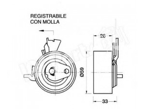 IPS Parts ITB-6W08 įtempiklis, paskirstymo diržas
90530126, 90530126