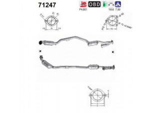AS 71247 katalizatoriaus keitiklis 
 Išmetimo sistema -> Katalizatoriaus keitiklis
2034905319