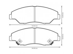 BENDIX 572536B stabdžių trinkelių rinkinys, diskinis stabdys 
 Techninės priežiūros dalys -> Papildomas remontas
0K0453323Z