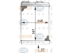 HELLA 8FH 351 313-081 šilumokaitis, salono šildymas 
 Šildymas / vėdinimas -> Šilumokaitis
271407F001, 27140-7F001