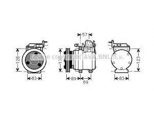 AVA QUALITY COOLING HYK260 kompresorius, oro kondicionierius 
 Oro kondicionavimas -> Kompresorius/dalys
977014A850