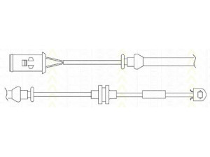 TRISCAN 8115 24019 įspėjimo kontaktas, stabdžių trinkelių susidėvėjimas 
 Stabdžių sistema -> Susidėvėjimo indikatorius, stabdžių trinkelės
13153473, 6235674, 13153473, 6235674