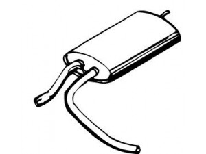 WALKER 01064 galinis duslintuvas 
 Išmetimo sistema -> Duslintuvas
5431261W, 5490566, 5491391, 95492391