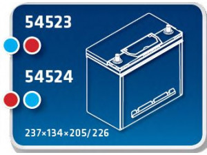 IPSA TMA45AL starterio akumuliatorius 
 Elektros įranga -> Akumuliatorius
28800 33060 000, 31500-SH3-G01