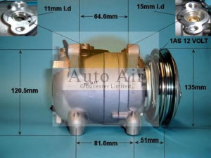 AUTO AIR GLOUCESTER 14-1250 kompresorius, oro kondicionierius 
 Oro kondicionavimas -> Kompresorius/dalys
1960809, 5060212321, 926000F000