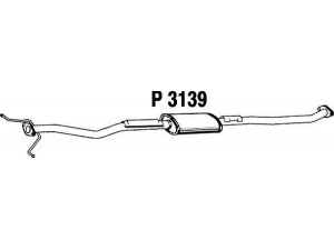 FENNO P3139 vidurinis duslintuvas 
 Išmetimo sistema -> Duslintuvas
OK2CA-40-300C