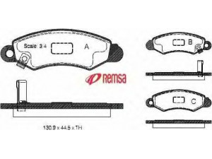 METZGER 0702.02 stabdžių trinkelių rinkinys, diskinis stabdys 
 Techninės priežiūros dalys -> Papildomas remontas
55200-80E10