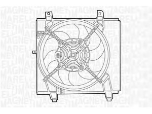 MAGNETI MARELLI 069422408010 ventiliatorius, radiatoriaus 
 Aušinimo sistema -> Oro aušinimas
25350-17000