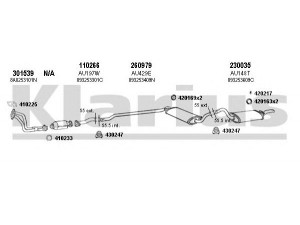 KLARIUS 940655E išmetimo sistema 
 Išmetimo sistema -> Išmetimo sistema, visa