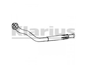 KLARIUS CN188P išleidimo kolektorius 
 Išmetimo sistema -> Išmetimo vamzdžiai