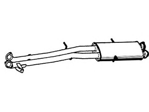 FENNO P1413 vidurinis duslintuvas 
 Išmetimo sistema -> Duslintuvas
18307502201