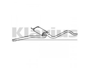 KLARIUS 261024 vidurinis duslintuvas 
 Išmetimo sistema -> Duslintuvas
3U0253409, 3U0253409