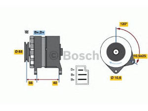 BOSCH 0 986 034 630 kintamosios srovės generatorius 
 Elektros įranga -> Kint. sr. generatorius/dalys -> Kintamosios srovės generatorius
XO3 953 243 0