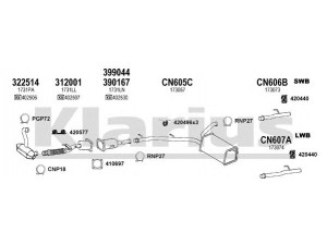 KLARIUS 631398U išmetimo sistema 
 Išmetimo sistema -> Išmetimo sistema, visa