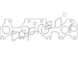 TOPRAN 201 682 tarpiklis, įsiurbimo kolektorius 
 Variklis -> Cilindrų galvutė/dalys -> Įsiurbimo kolektoriaus tarpiklis/sandarinimo žiedas
08 50 607, 8 50 607, 90409709