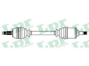 LPR DS21095 kardaninis velenas 
 Ratų pavara -> Kardaninis velenas
1059528, R97FX3220DA