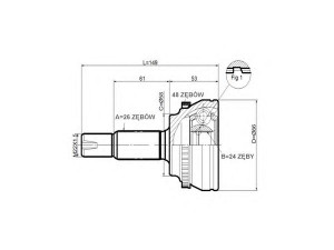 STATIM C.576 jungčių komplektas, kardaninis velenas 
 Ratų pavara -> Sujungimai/komplektas
43410-02180, 43410-12590, 43410-12660
