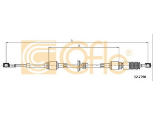 COFLE 12.7296 trosas, neautomatinė transmisija 
 Transmisija -> Neautomatinė pavarų dėžė -> Transmisijos valdymas
55186890