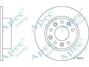 APEC braking DSK700 stabdžių diskas 
 Dviratė transporto priemonės -> Stabdžių sistema -> Stabdžių diskai / priedai
7700751165, 7700793631, 7701467307