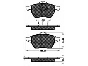 BSF 10337 stabdžių trinkelių rinkinys, diskinis stabdys 
 Techninės priežiūros dalys -> Papildomas remontas
3A0698151, 8D0698151A, 3A0698151