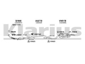 KLARIUS 790347U išmetimo sistema 
 Išmetimo sistema -> Išmetimo sistema, visa