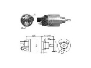 ERA 227878 solenoidinis jungiklis, starteris 
 Elektros įranga -> Starterio sistema -> Solenoidinis jungiklis
28150-02040, 28150-02080, 28150-0B020