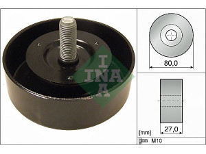 INA 532 0658 10 kreipiantysis skriemulys, V formos rumbuotas diržas 
 Diržinė pavara -> V formos rumbuotas diržas/komplektas -> Laisvasis/kreipiamasis skriemulys
25287-2F000