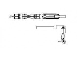 BREMI 1A10/100 uždegimo laidas 
 Kibirkšties / kaitinamasis uždegimas -> Uždegimo laidai/jungtys
021 905 430 DA, 022 905 430 F