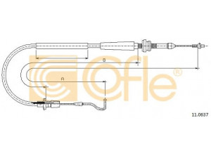 COFLE 11.0637 akceleratoriaus trosas 
 Dviratė transporto priemonės -> Kabeliai ir tachometro velenaai -> Akceleratoriaus trosas
701721555H