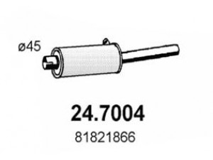 ASSO 24.7004 galinis duslintuvas 
 Išmetimo sistema -> Duslintuvas
81821866
