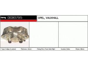 DELCO REMY DC80795 stabdžių apkaba 
 Dviratė transporto priemonės -> Stabdžių sistema -> Stabdžių apkaba / priedai
03487164, 3487164, 5 42 062, 90167263