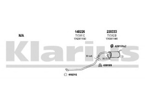 KLARIUS 900219E išmetimo sistema 
 Išmetimo sistema -> Išmetimo sistema, visa
