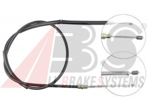 A.B.S. K10037 trosas, stovėjimo stabdys 
 Stabdžių sistema -> Valdymo svirtys/trosai
60505001, 60580075