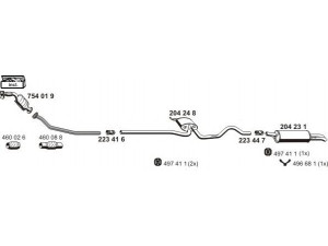 ERNST 010279 išmetimo sistema 
 Išmetimo sistema -> Išmetimo sistema, visa