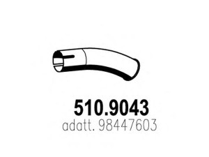 ASSO 510.9043 išleidimo kolektorius
98447603