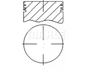 MAHLE ORIGINAL E18700 1.00 stūmoklis 
 Variklis -> Cilindrai/stūmokliai