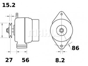 MAHLE ORIGINAL MG 251 kintamosios srovės generatorius
AL60033, AL67176, AL78690, AL81437